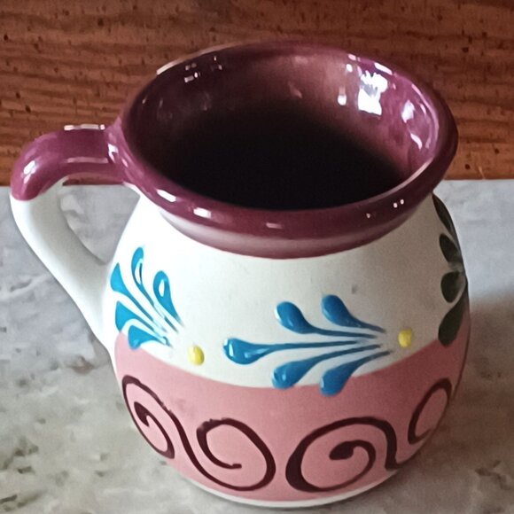 Handmade Cup Mug Ceramic Red Clay - Dominican Republic 3" H - Picture 2 of 6